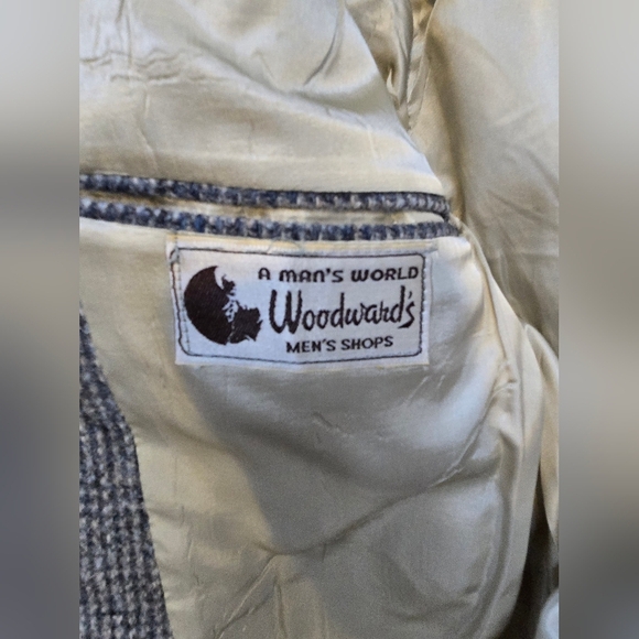 Vintage Harris Tweed Blazer Men’s 100% Wool Jacket Woodward’s A Man’s World 42R - Picture 9 of 14